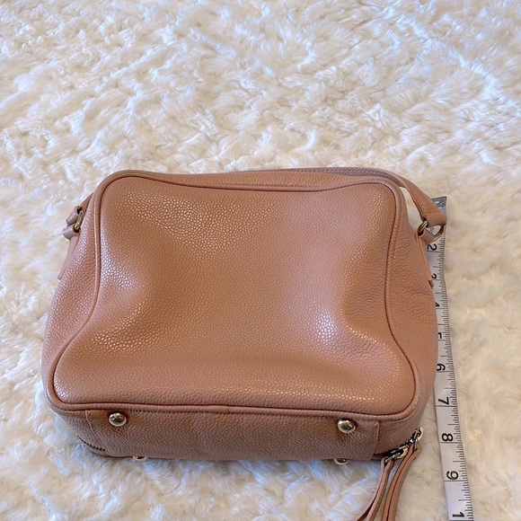 Vittoria Napoli crossbody / handbag Med lots space genuine leather peach rose - Picture 14 of 16